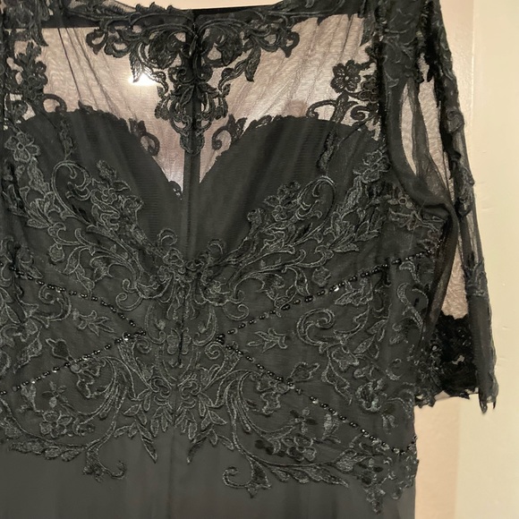 JJ's House Black Formal Dress with Beading! Only worn once. - Picture 2 of 14